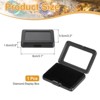 Unique Bargains Stainless Steel Glass Top Lid Jewelry Gemstone Display Box 3.1" x 2.2" - 2 of 4