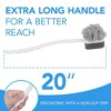 Impresa Extra Long Handled Scrub Brush for Shower with Loofah & Exfoliating Sponge for a Radiant Glow - 2 Pack - 3 of 4