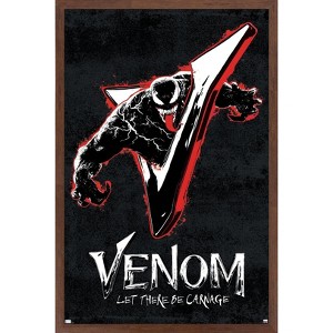 Trends International Marvel Venom: Let There be Carnage - V Graphic Framed Wall Poster Prints - 1 of 4