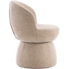 YOUNIKE Swivel Makeup Vanity Chair Boucle Fabric Barrel Accent Chair Upholstered Dining Chair 22" Wide Sofa Chair for Dressing Nook - 4 of 4