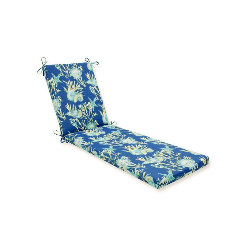 Daytrip Pacific Outdoor Chaise Lounge Cushion Blue - Pillow Perfect, 1 of 8