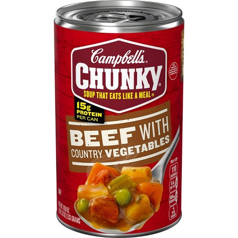 Campbell's Chunky Beef with Country Vegetables Soup - 18.8oz - image 1 of 4