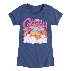 Girls' - The Mandalorian - Grogu Kawaii Fitted Short Sleeve Graphic T-Shirt - 1 of 4