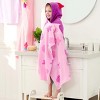 Joyfy Mermaid Hooded Towel for Kids Soft 100% Cotton Bath Beach Towel 30" x 50" for Kids 3-10 Years Toddler Pool Pullover w/Hood Absorbent Swim Wrap - 2 of 4