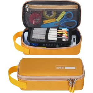 Fmeida Pencil Case for Men Women, Large Pen Bag for Adults, Portable Pencil Pouch Aesthetic with Handle, Zipper Cases for Office Organizer - 1 of 4
