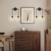 CityFurn 2-Light Modern Bathroom Wall Sconce with Globe Glass - 3 of 4