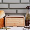 2LB Depot Bamboo Bread Box for Kitchen Countertop, Brown - 4 of 4