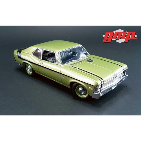 1970 Chevrolet Nova Yenko Deuce Citrus Green Limited Edition to 600 pcs  1/18 Diecast Model Car by GMP