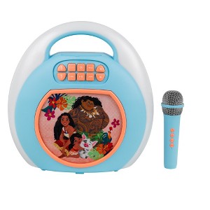 eKids Disney Moana Karaoke Machine for Kids with Bluetooth Speaker