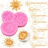 JDICTION Sun Moon Face Silicone Mold, Fondant Chocolate Candy Mold for Cake Decorating, DIY Baking Sugar Craft, Resin Clay Crafts - 3 of 4