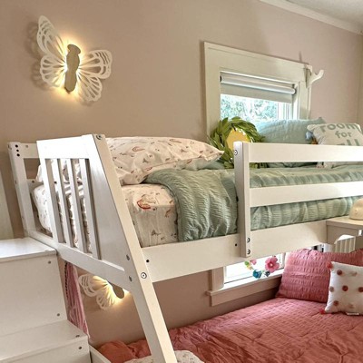 Butterfly Wood Lit Kids' Wall Decor Cream - Pillowfort™ : Target