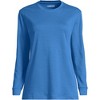 Lands' End Women's Long Sleeve Cotton Interlock Crew T-Shirt - 3 of 3