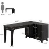 Tribesigns 57-Inch L-Shaped Computer Desk with Storage Cabinet for Home Office - 3 of 4