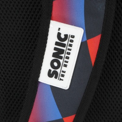 Sonic the Hedgehog Sonic & Shadow 18.5” Adult Black Backpack — фото 6