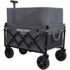 HTUTWOO 3-in-1 Convertible Folding Wagon, Expandable Dual-Layer Wagon, 180L Capacity All-Terrain Wheels, for Camping, Shopping, Gardening, Fishing - 4 of 4