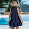 Women's V-Neck Ruffled Sleeveless Mini Dress - Cupshe - 3 of 4