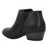 Soda Women's Mug Round Toe Faux Suede Stacked Heel Western Ankle Boots - 3 of 3