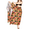 HAPPY BAY Women's Summer Bikini Wrap Bathing suit Halloween Costumes Skirt Beach Wraps Sarong Front Swimsuits for Women One Size Black, Skull - 2 of 4