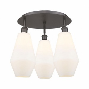 Cindyrella - 3 Light Flush Mount In Industrial Style-14.5 Inches Tall and 18.75 Inches Wide - 1 of 1