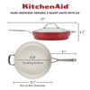 KitchenAid 5qt Hard Anodized Ceramic Nonstick Saute Pan with Lid Empire Red: Hand Wash, Gas & Electric Compatible - 2 of 4