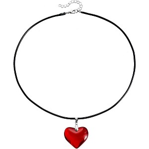 Tiny Heart Pendant Necklace 18K Gold Silver Plated Valentine Jewelry - 1 of 4