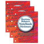 Merriam-Webster Notebook Dictionary, Pack of 3