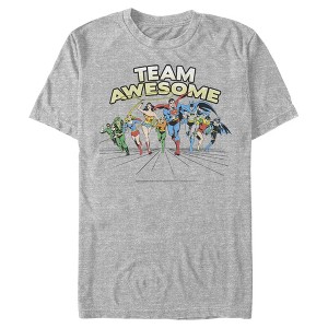 Men's Justice League Team Awesome Perspective T-Shirt - 1 of 4