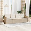 vidaXL Garden Sofa Set Beige PE Rattan Large Modular Garden Sofa Set - 2 of 4