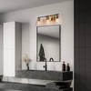 LNC Alumbrar 3-Light 22-in PolishedGold Bathroom Vanity Lights, with 3 Clear Cone Glass - 2 of 4