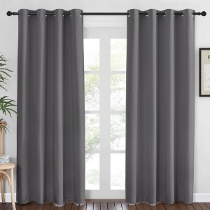 NICETOWN Grommet Top Blackout Curtains, Thermal Insulated Noise Reducing Window Drapes (Set of 2) - 1 of 4