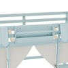 TUYOHW Kids Fairy-Tale Cottage Loft Bunk Bed with Curtain & Storage Shelf,Pine Wood Twin/Full Size House Bed with Built-in Bookshelf & Play Space - 4 of 4