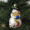 Old World Christmas 4.5 Inch Snowman With Playful Pets Dogs Cats Ornament Tree Ornaments - 3 of 3