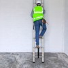 VEVOR Telescoping Ladder, 18.5 FT Aluminum One-button Retraction Collapsible Extension Ladder, 400 LBS Capacity with Non-slip Feet - 2 of 4