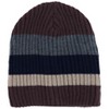 CTM Men's Heavy Knit Wool Blend Striped Winter Beanie Hat - 2 of 4