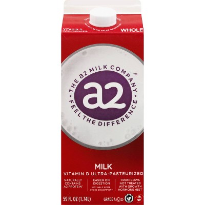 a2 Milk Whole Vitamin D Ultra-Pasteurized - 59 fl oz