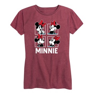 Women's - Disney - Minnie Grid Short Sleeve Graphic T-Shirt - 1 of 4