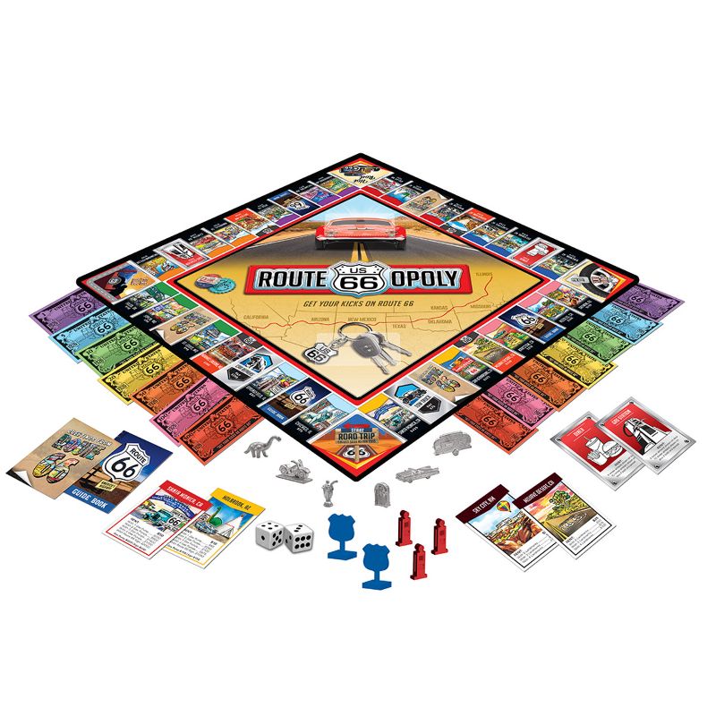 MasterPieces Opoly Family Board Games - Route 66 Opoly, 3 of 7