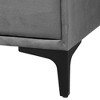 Baxton Studio Etienne Velvet 6 Drawer Dresser Slate Gray/Black - 2 of 4