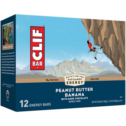 voorbeeld Verfrissend geduldig Clif Bar Peanut Butter Banana With Dark Chocolate Energy Bars - 12ct :  Target