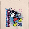 Women's - Disney - Mickey Press Start Lightweight French Terry Wide Neck Long Sleeve Shirt - 2 of 4