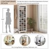 TIRAMISUBEST Stylish Design 30 Shoe Cubby Console, Contemporary Shoe Cabinet with Multiple Storage Capacity, Free Standing Tall Cabinet for Hallway - 3 of 4