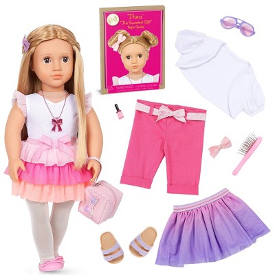 Our Generation Doll by Battat- Leah 18 Regular Non-Posable Equestrian  Horse Riding Doll- for Ages 3 & Up