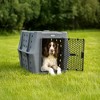 Dakota 283 Canine Rough and Tough Economy Pet Kennel, Heavy Duty Crate for Dogs and Cats with Ventilation Holes, Intermediate, Dark Granite - 4 of 4
