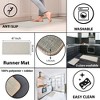Evideco French Home Goods Woven Effect Kitchen Mats - Non-Slip, Washable, Available in Two Sizes - 3 of 4
