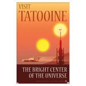 Trends International Star Wars: Tatooine - The Bright Center by Russell Walks Framed Wall Poster Prints - 1 of 4
