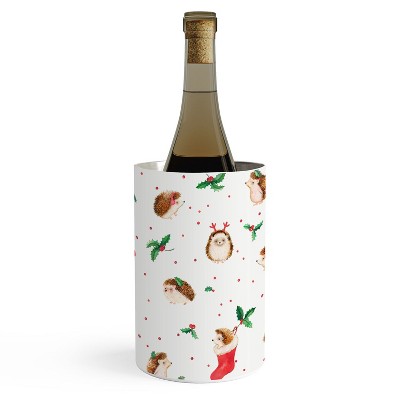 Ninola Design Hedgehog Yuletide Wine Chiller - Deny Designs