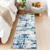 Modern Abstract Area Rug Machine Washable Rugs for Living Room, Non Slip Low Pile Indoor Accent Rug - 2 of 4