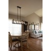 VAXCEL Oslo 5L Black Urban Loft Linear Chandelier Island Pendant Light Fixture - 2 of 4