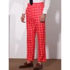 Lars Amadeus Men's Flat Front Unique Plaid Printed Business Dress Pants - 2 of 4