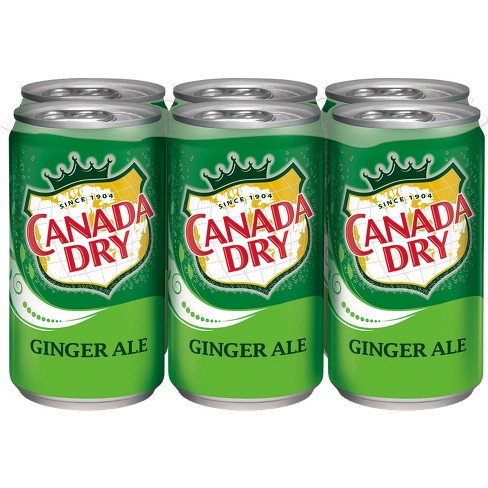 Canada Dry Diet Ginger Ale And Lemonade 12 Fl Oz 48 Cans Canada Dry Ginger Ale 6pk 7 5 Fl Oz Cans Target